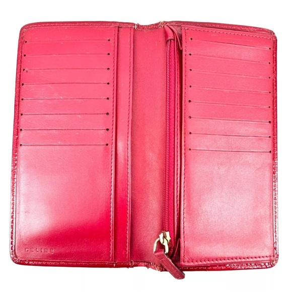 Authentic Celine Macadam Leather Canvas Long Wallet - Picture 9 of 12